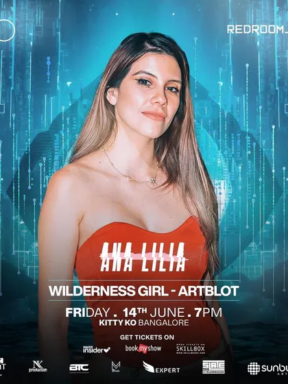 The main flyer for the Redroom Friday with Ana Lilia.
