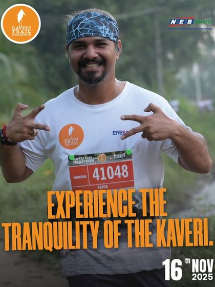Trade the city noise for the tranquility of the Kaveri. This race isn't just a run; it's a retreat for your mind and body.