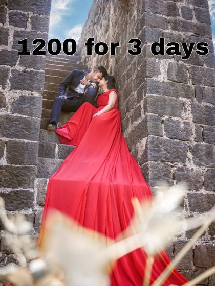 Our rental packages are budget-friendly, allowing you to wear a stunning designer gown for your pre-wedding shoot without a heavy price tag.