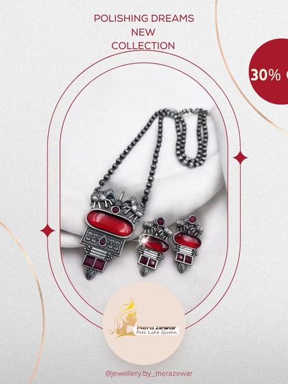 This 'Polishing Dreams' set in a bold red is perfect for making a statement. It's a powerful color that's great for festive celebrations and bridal wear.
