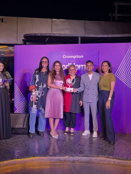 Accepting the Practice of the Year award from Goodhomes Magazine. This surreal moment is etched in our hearts forever.