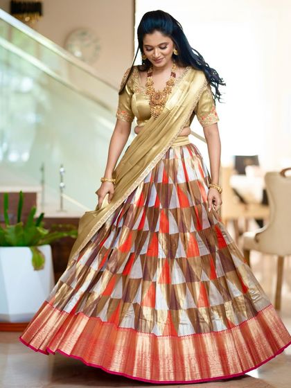 Maya Designer Studio - Custom Bridal & Occasion Wear Modern Half Sarees (Langa Voni) photo 63