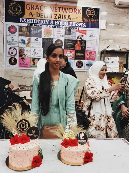 Here I am at an exhibition by Grace Network, where I was a gifting sponsor. It was a pleasure to provide my celebration cakes for the event.