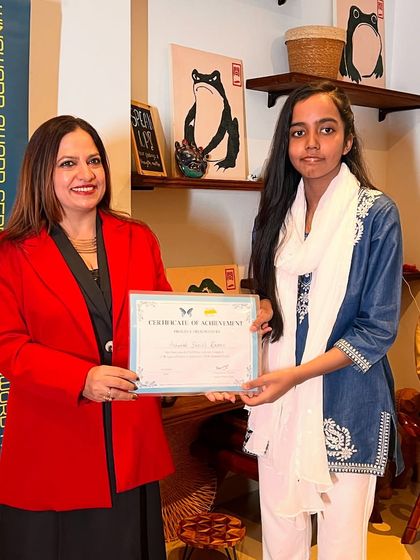 A young winner from our junior category is recognized for her talent.