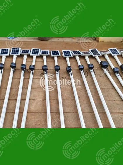 A batch of our LoRa-based irrigation automation controllers, assembled on-site and ready for installation.