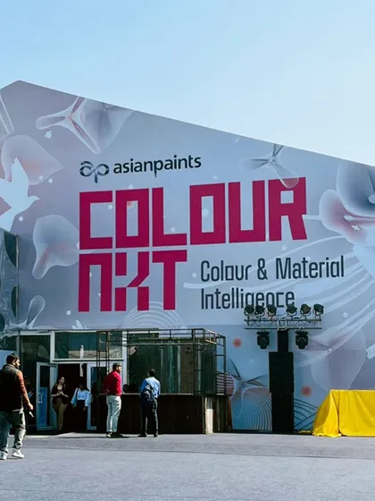 A repeat of image 63, showing the ColourNext exhibition pavilion.