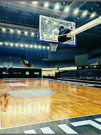 The basketball court is my retreat. This shot of the INBL court in Delhi captures the feeling of being in a place where you can escape and just play the game you love.