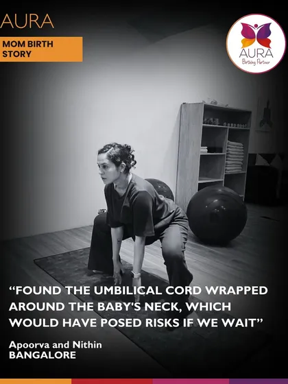 This image captures the turning point in Apoorva's labor. An umbilical cord complication meant that a C-section was the safest path forward for her baby.