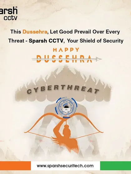 This Dussehra, we celebrate the victory of good over every threat. Our cyber-secure CCTV solutions act as your shield, ensuring a safe and protected future.