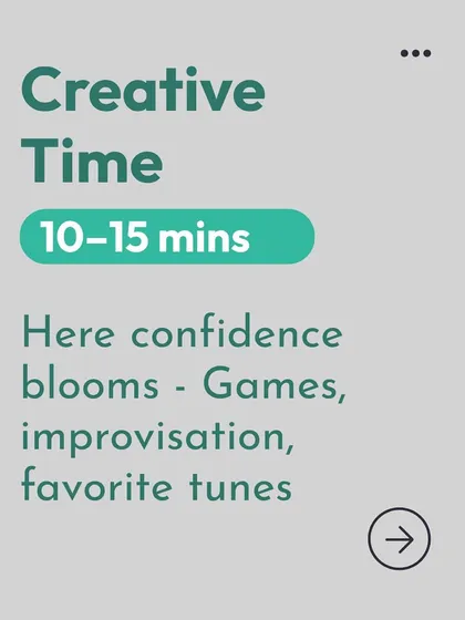 The final 10 to 15 minutes are for creative time. This is where confidence truly blooms through musical games, improvisation, or simply playing favorite tunes. It ensures every lesson ends on a high note of joy and self-expression.