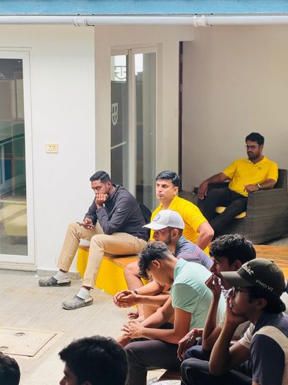 My coaches and students listen intently during a nutrition presentation. Educating our athletes on why nutrition matters is as important as providing them with a plan.