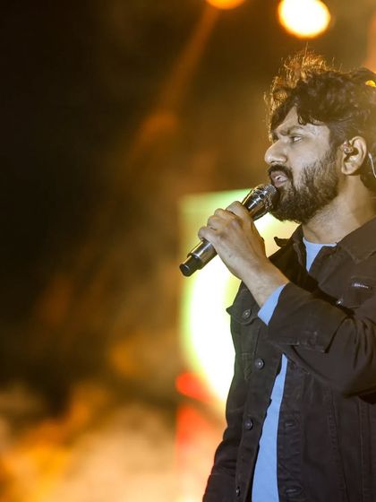A close-up of Mohammed Irfan, one of the featured singers in the 'Mithoon Live' concert series.