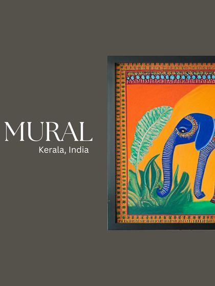 This image highlights a Mural art piece from Kerala, India. I love incorporating such powerful, traditional art forms into my designs to give spaces a unique soul and a connection to our rich heritage.