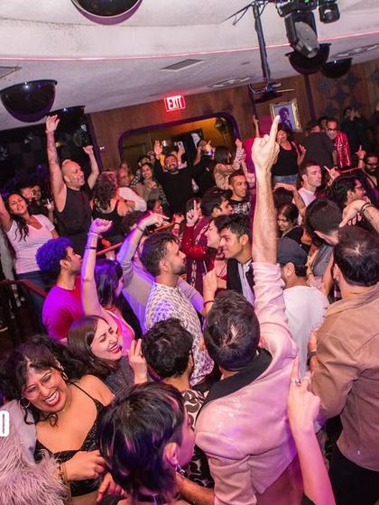 The crowd at Bollywood Disco: Choose Ur Fam Edition. These nights are about creating a space where everyone can come together and celebrate with their chosen family.