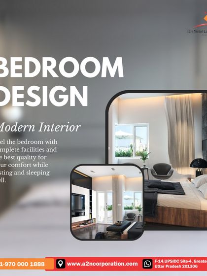 A collage of modern bedroom designs, showcasing complete facilities and high-quality materials. The interiors are designed to provide a comfortable and restful environment for sleeping and unwinding.