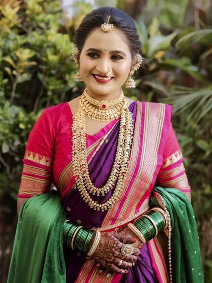 Maharashtrian Brides: The Nauwari & Paithani Look photo 37