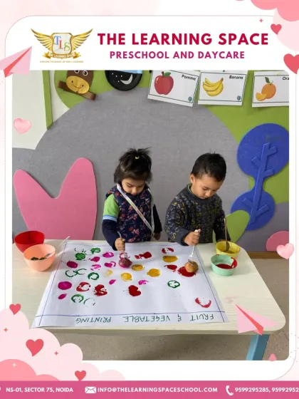 Fruit and vegetable printing is a fun way to learn about nature's patterns and colors. This hands-on art activity connects learning about healthy food with creative expression.