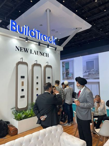 Our founder, Mr. Balbir Singh Khera, engaging with visitors at the Tactile Series display. His passion for innovation was evident in every conversation.