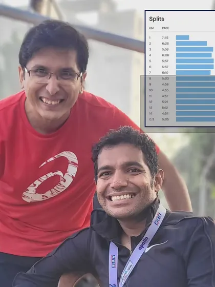 The wish to run alongside your coaches. This runner made that wish come true by joining me for the final stretch of my marathon in Kolkata. These shared miles are incredibly special.