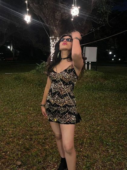 A candid shot from our New Year's Eve gig. The beautiful lighting and festive atmosphere made it a magical night to end the year.