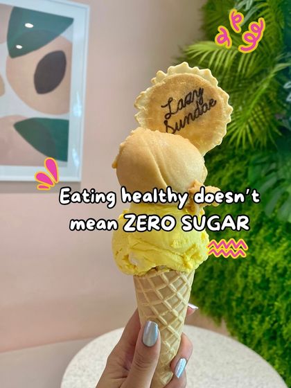 Eating healthy doesn't mean zero sugar. It's about moderation and making smart choices most of the time, so you can enjoy things like this ice cream cone without derailing your progress.