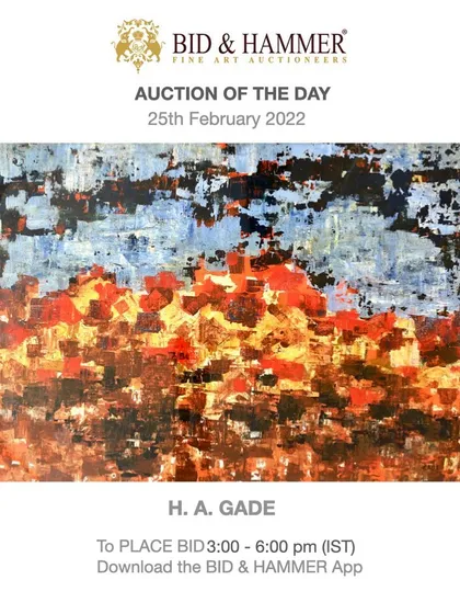 This abstract cityscape by H. A. Gade, titled 'Housing Complex', was a feature in our 'Auction of the Day'. Gade's unique cubist-inspired style transforms a simple subject into a complex and intellectually engaging work of art.