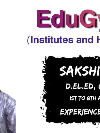 We are happy to have Sakshi Ma'am on board. As a D.El.Ed graduate with over 3 years of experience, she is skilled at teaching all subjects for classes 1st to 8th, creating a strong foundation for young learners.