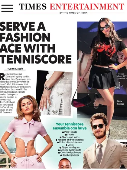More on the 'Tenniscore' trend in this feature for Times Entertainment. My courses teach students how to identify, analyze, and style emerging trends for editorial and commercial work.