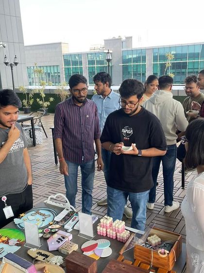 A duplicate of the previous image to ensure it is displayed. It was amazing to see my colleagues and friends showing so much interest and support at the market.