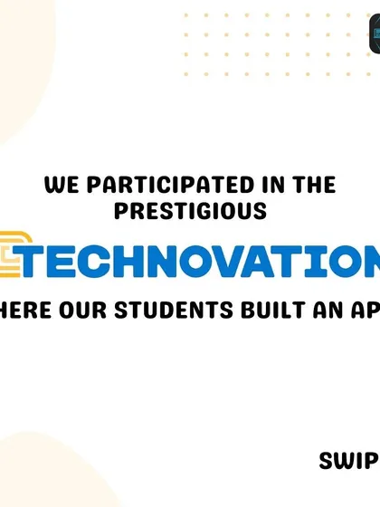 Announcing our students' participation in the prestigious Technovation challenge, where they built an app from scratch. This is where young innovators turn their coding skills into real-world solutions.