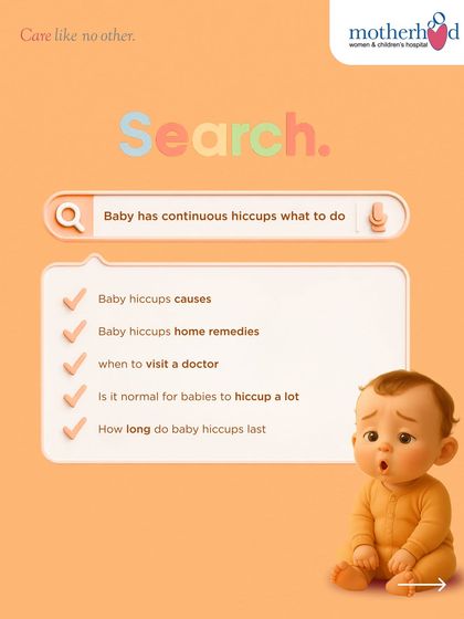 "Baby has continuous hiccups what to do?" Hiccups are usually normal in infants, but if they are persistent or seem to cause distress, it's natural to worry. We explain the common causes and when it might be a good idea to consult a doctor.