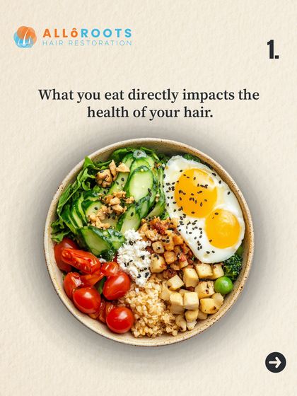 What you eat directly impacts the health of your hair. A balanced diet provides the essential building blocks for strong, healthy hair growth.
