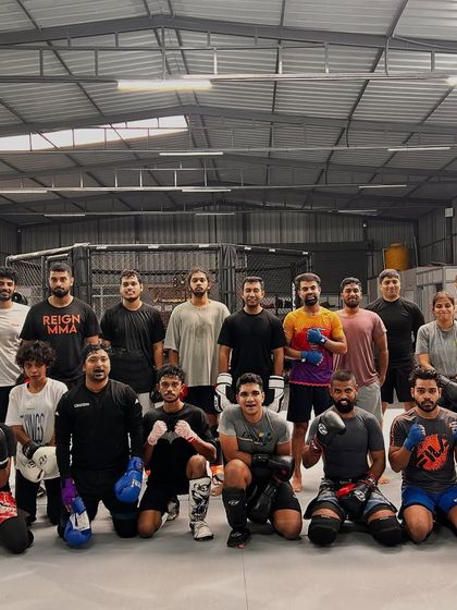 Our kind of Friday night. The team together after a hard week of training, ready to do it all again on Monday.