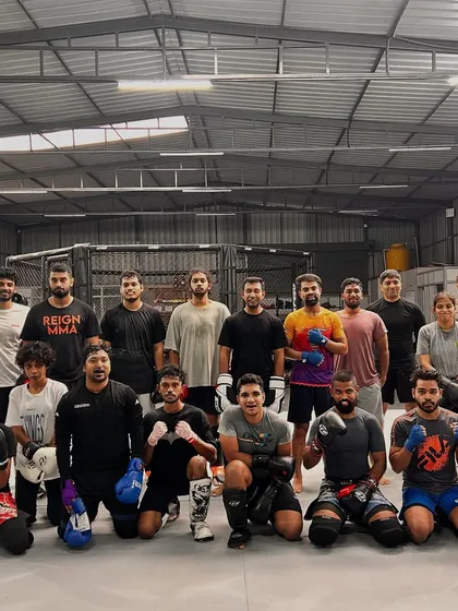 Our kind of Friday night. The team together after a hard week of training, ready to do it all again on Monday.