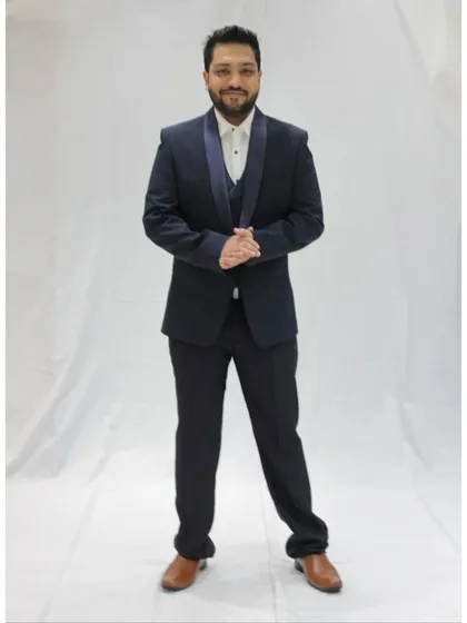 Another look at my formal wear. I ensure my presentation is as polished as my music, helping to elevate the overall experience of your event.