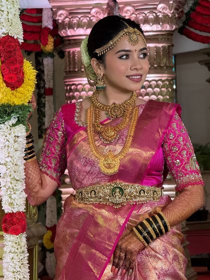 Sneha Kiran - Bridal & Event Makeup Artistry Traditional South Indian Muhurtham Brides photo 43