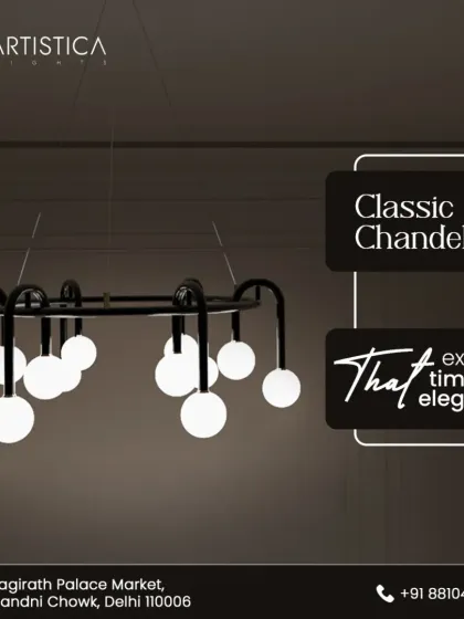 This classic modern chandelier features a simple black ring frame with exposed globe bulbs. Its timeless design exudes an understated elegance that complements a variety of interior styles.