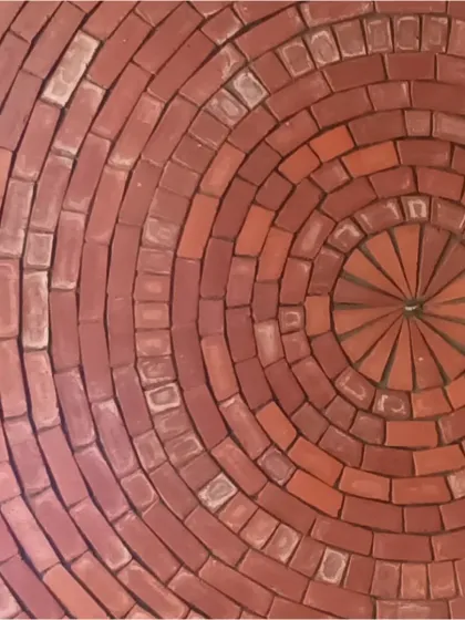 The Rohtak Dome showcases the timeless beauty of earthen architecture. This intricate spiral of bricks is not just a roof; it's a testament to the elegance and strength that can be achieved with handcrafted, natural materials.