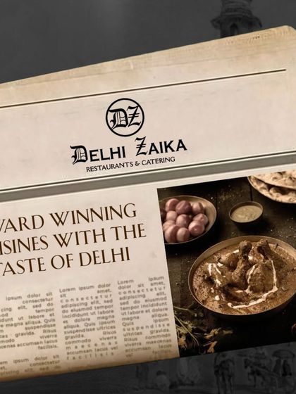 From the heart of Delhi to your plate. An image celebrating our award-winning cuisines and authentic taste.