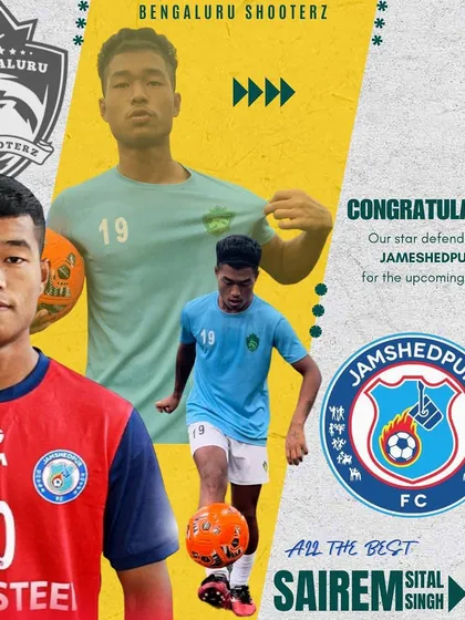 We create real success stories. We are proud to announce that our star defender, Sairem Sital Singh, has been signed by Jamshedpur FC to play in the Indian Super League. This is a testament to our professional player pathway program.