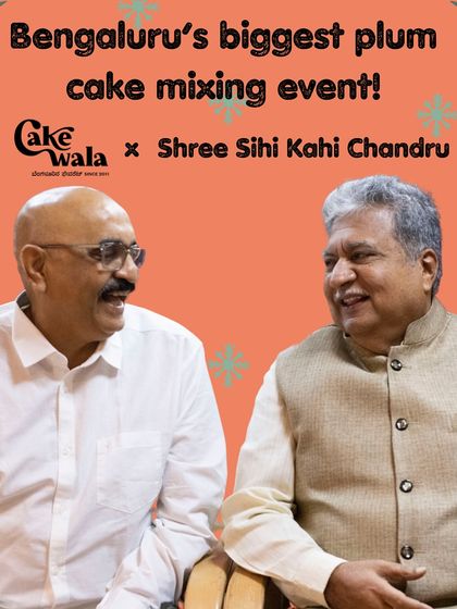 We were honored to have the legendary Shree Sihi Kahi Chandru join us for Bengaluru's biggest plum cake mixing event, a tradition that kicks off our Christmas season.