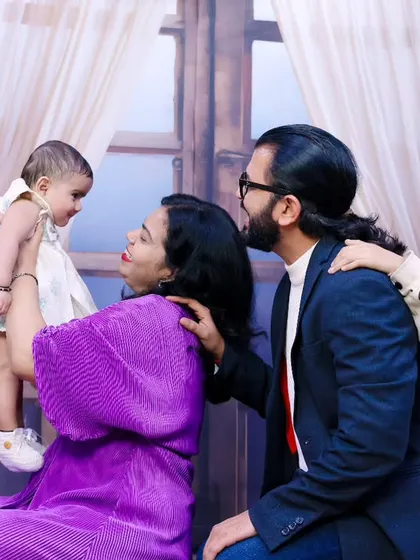 Family is everything. We create portraits that capture the love and connection between every member, including parents, baby, and older siblings in one beautiful frame.