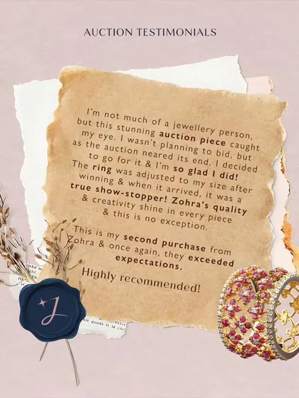 "I wasn't planning to bid, but as the auction neared its end, I decided to go for it & I'm so glad I did! The ring was a true show-stopper!" Hearing stories like this from my clients after an auction is what makes it all worthwhile.