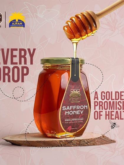Every drop of Ajfan's Saffron Honey is a golden promise of health. Take a break from the road and take home some natural goodness.