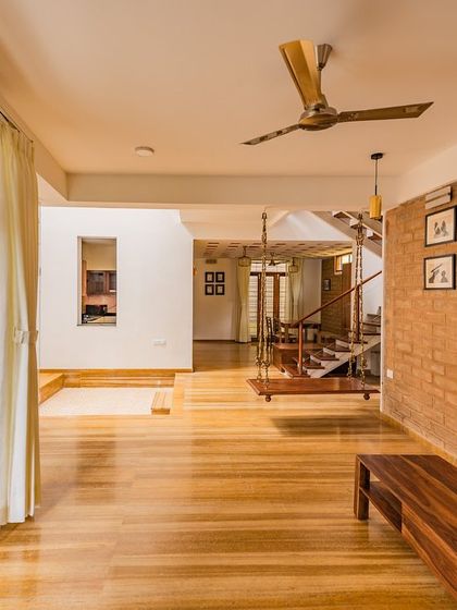 Additional views showcasing the variety of interior spaces we design, from living rooms and bedrooms to staircases and quiet corners, all united by our philosophy of sustainable, soulful design.