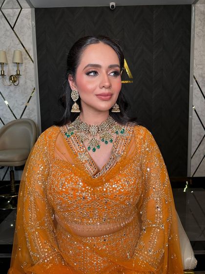 Another beautiful portrait of the Roka bride, her happiness shining through.