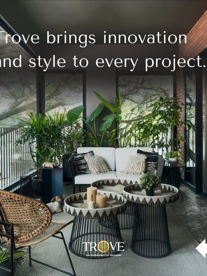 Our tiles are perfect for creating a seamless indoor outdoor living experience. This covered balcony uses durable and stylish floor tiles that can withstand the elements while extending the home's living space.