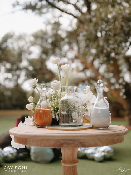 The table where vows were exchanged and forever began. I designed this simple yet beautiful setup for a sand ceremony, making the moment even more memorable.