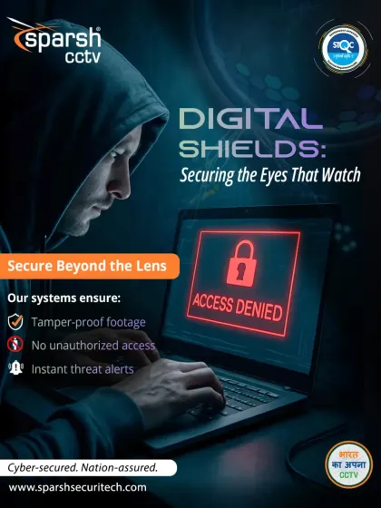 In today's world, a camera is not enough. Your security system needs a digital shield. Our systems are cyber-secured with end-to-end encryption and instant threat alerts to ensure your footage is safe from unauthorized access, giving you true peace of mind.