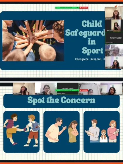 Athlete protection is non negotiable. This image shows our Child Safeguarding Officer leading a session for sports scientists, equipping them with the knowledge to recognize, respond, and report concerns, ensuring a safe environment for every young athlete.